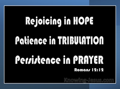 Romans 12:12 Rejoice in Hope (black)